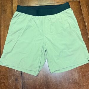 Ten Thousand Interval Shorts Mens Size L Sage Green Lined Training Gym Workout
